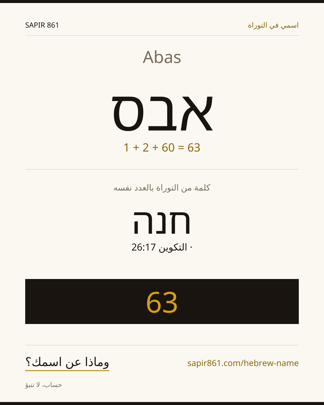 Abas — אבס