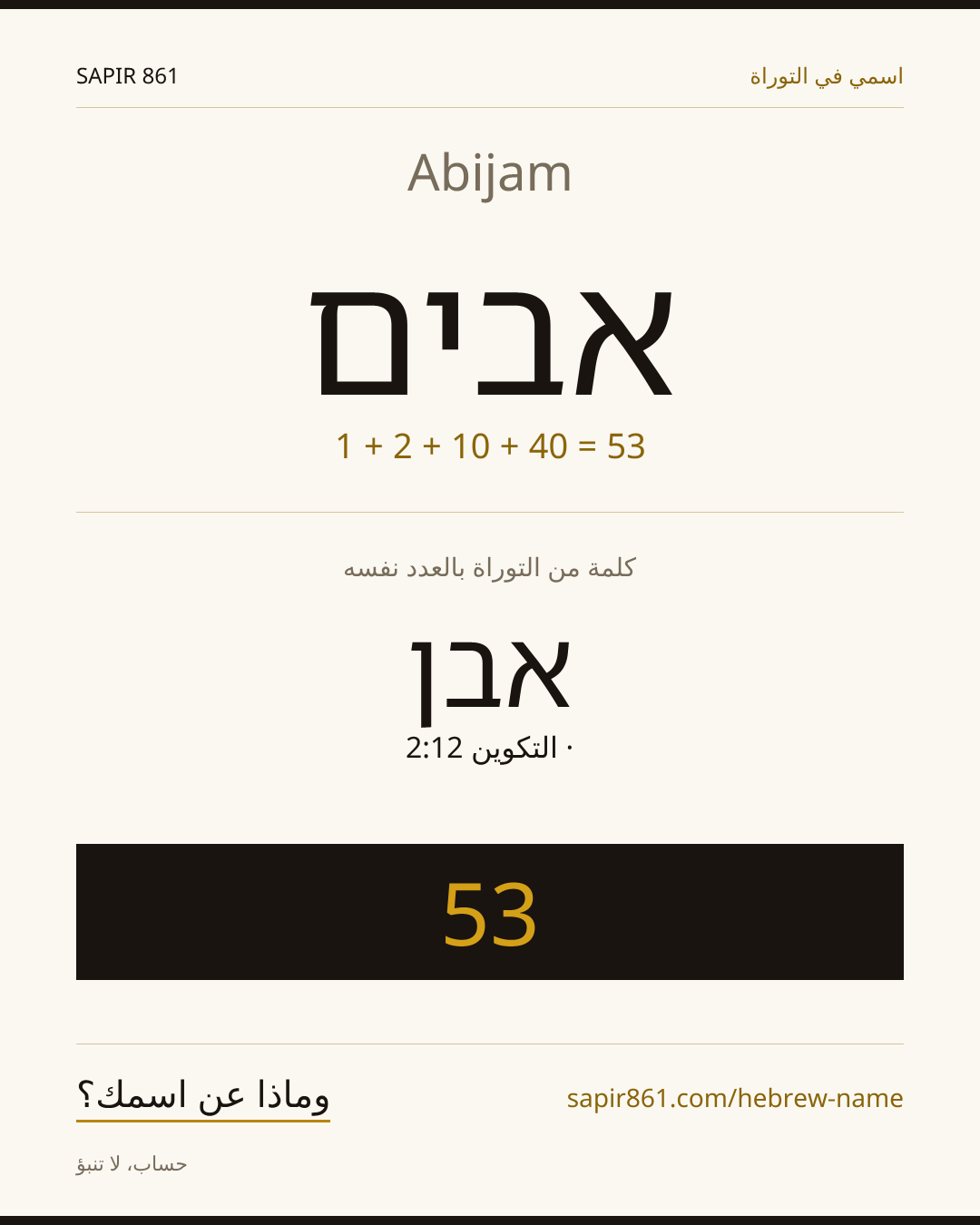 Abijam — אבים