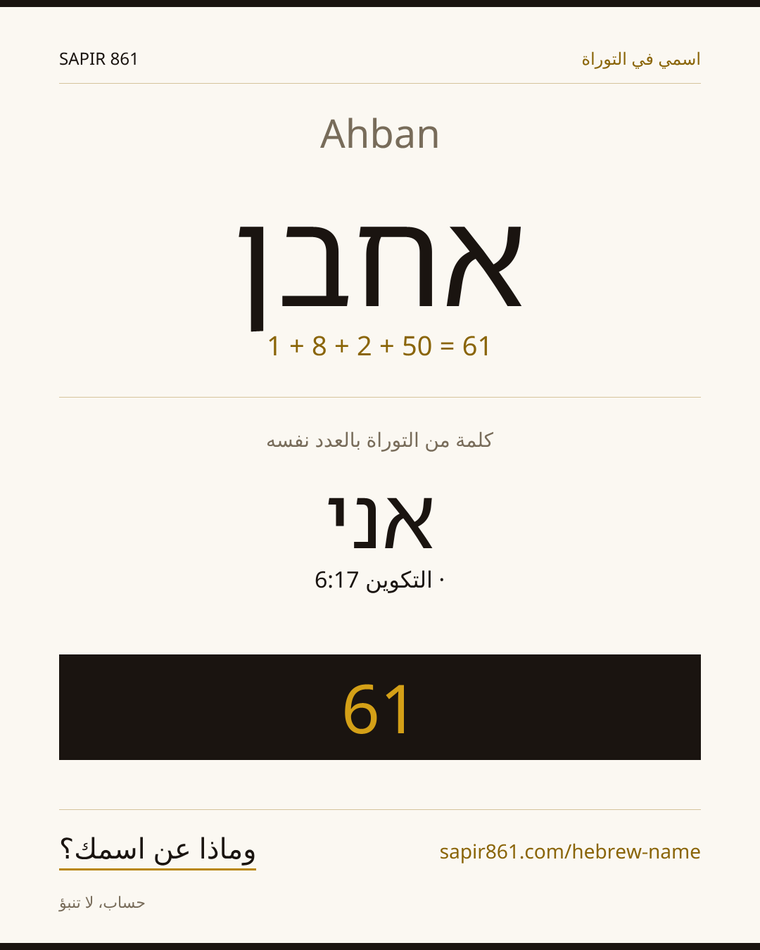 Ahban — אחבן