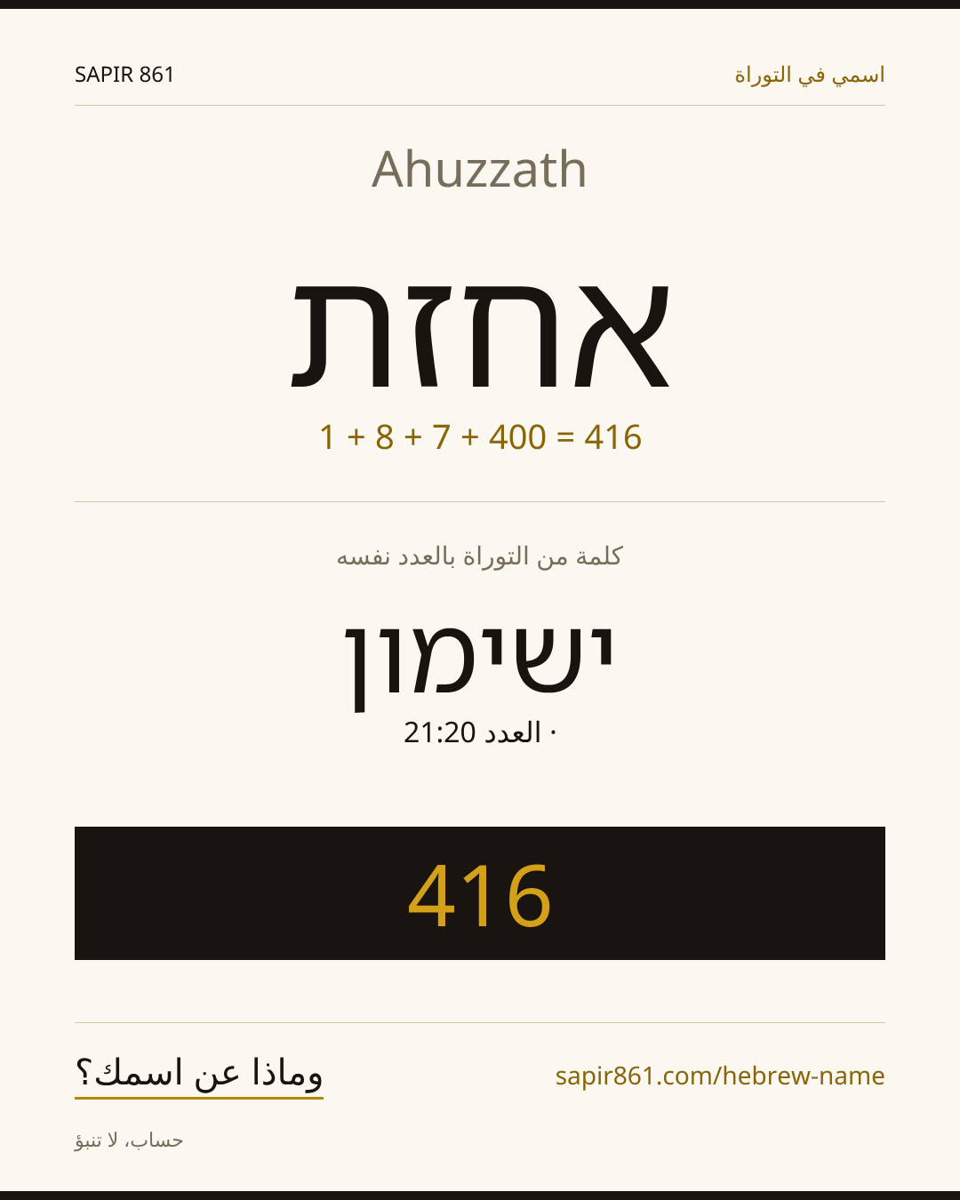 Ahuzzath — אחזת