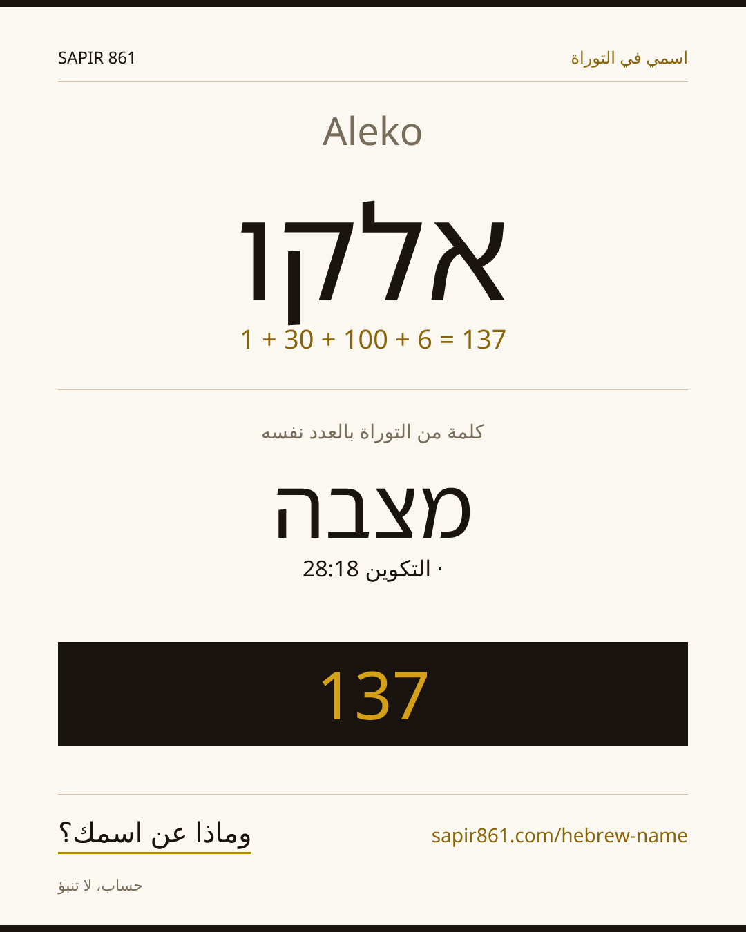Aleko — אלקו