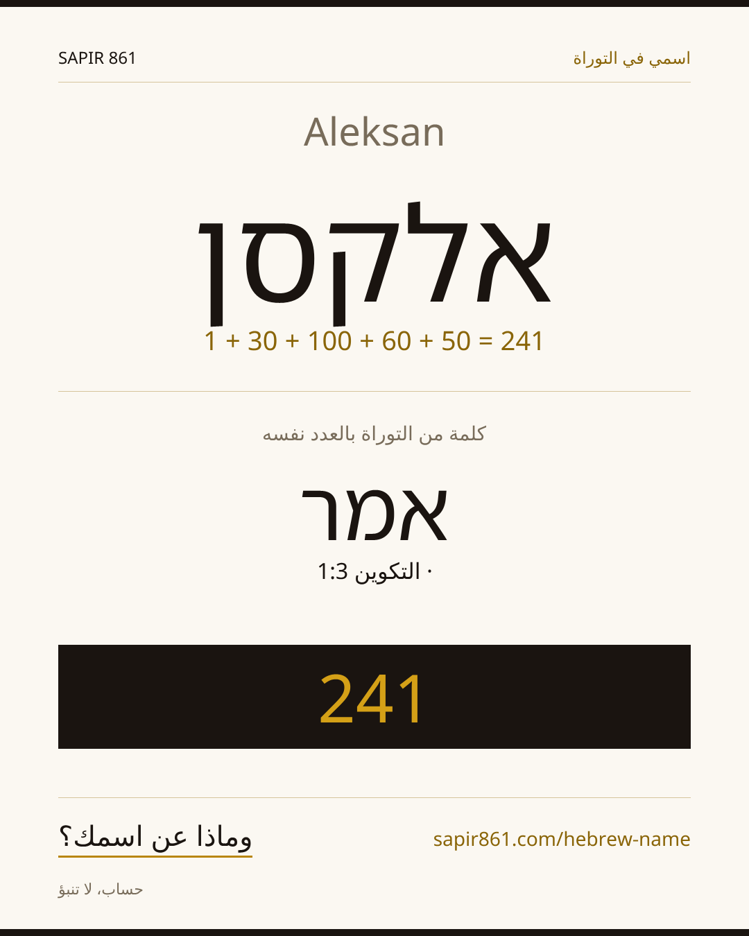 Aleksan — אלקסן