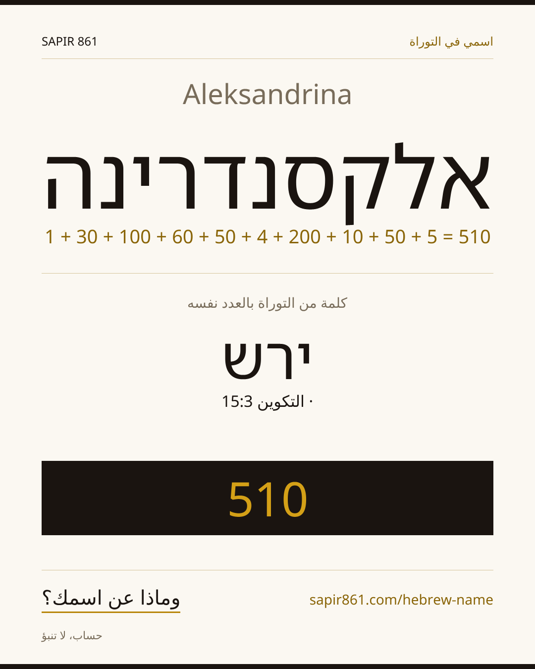 Aleksandrina — אלקסנדרינה