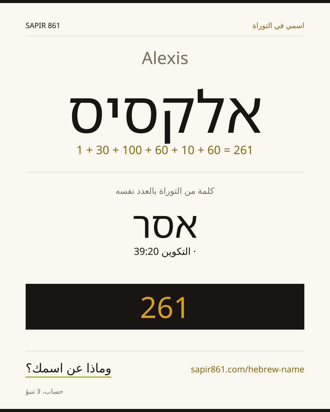 Alexis — אלקסיס