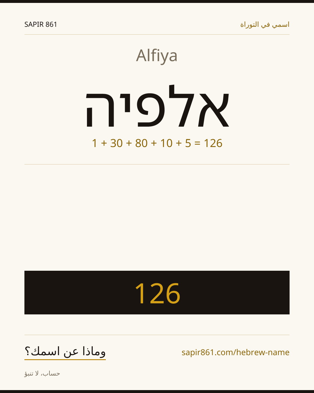 Alfiya — אלפיה