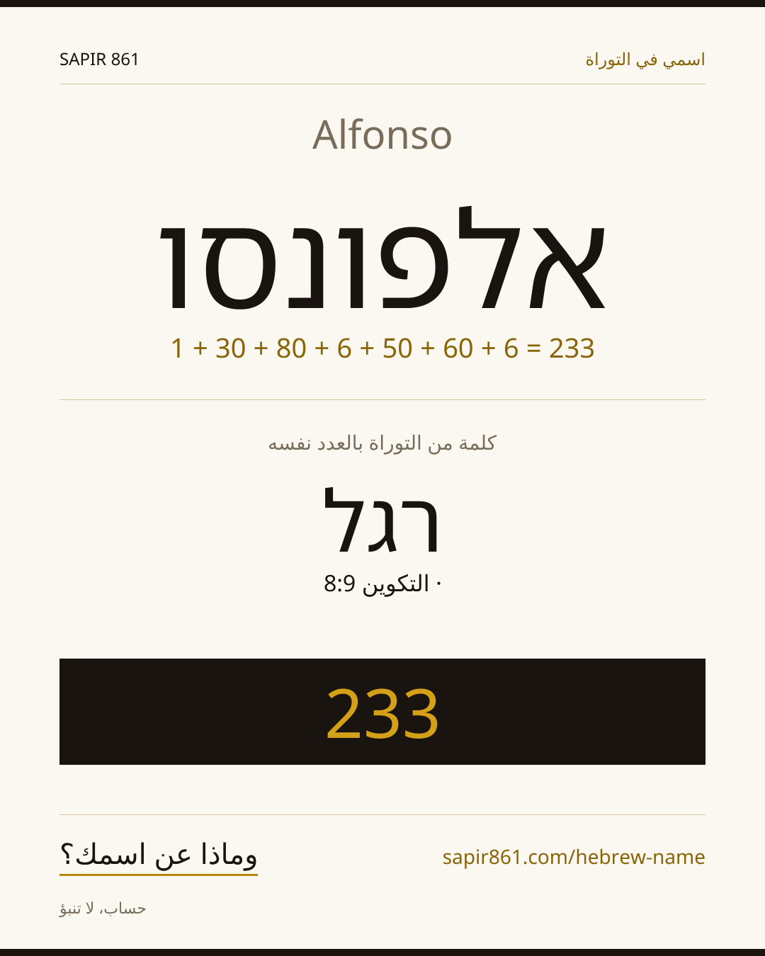 Alfonso — אלפונסו