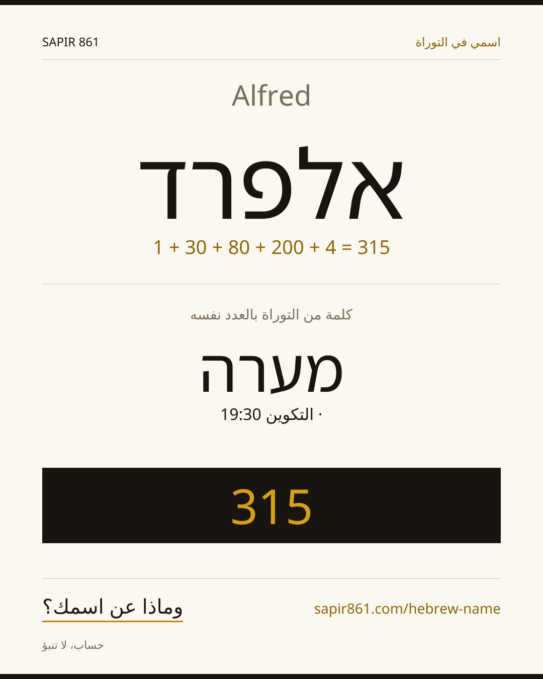 Alfred — אלפרד