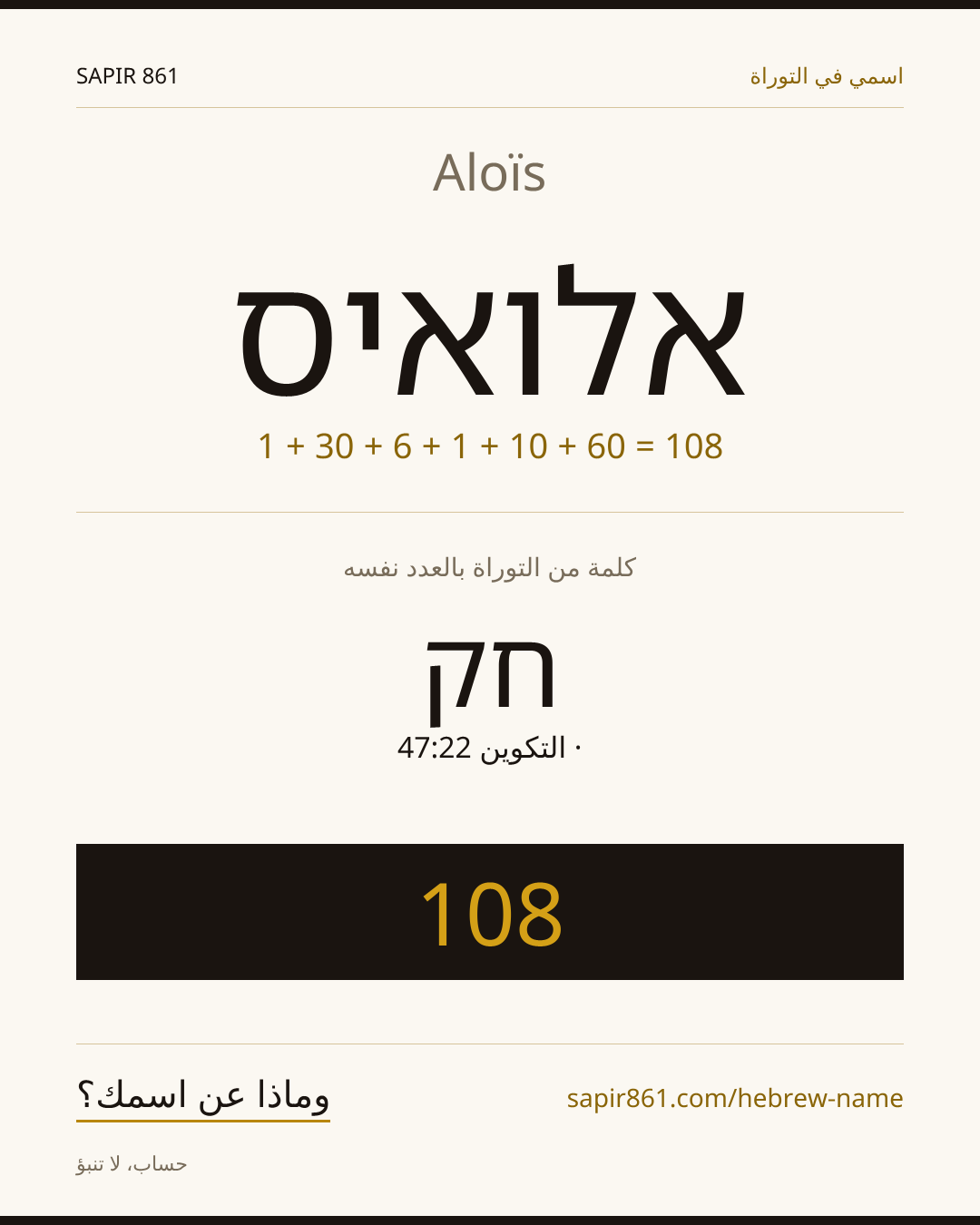 Aloïs — אלואיס