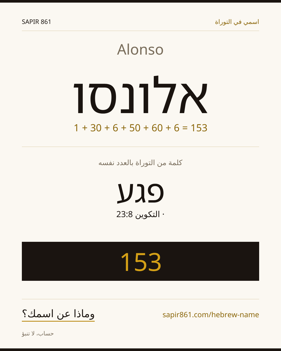 Alonso — אלונסו