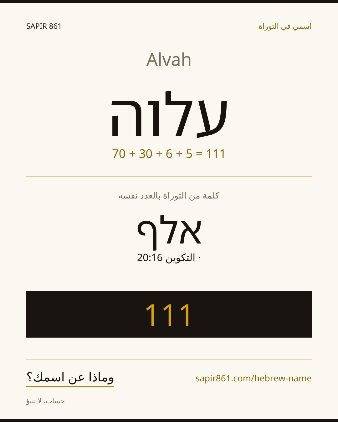 Alvah — עלוה