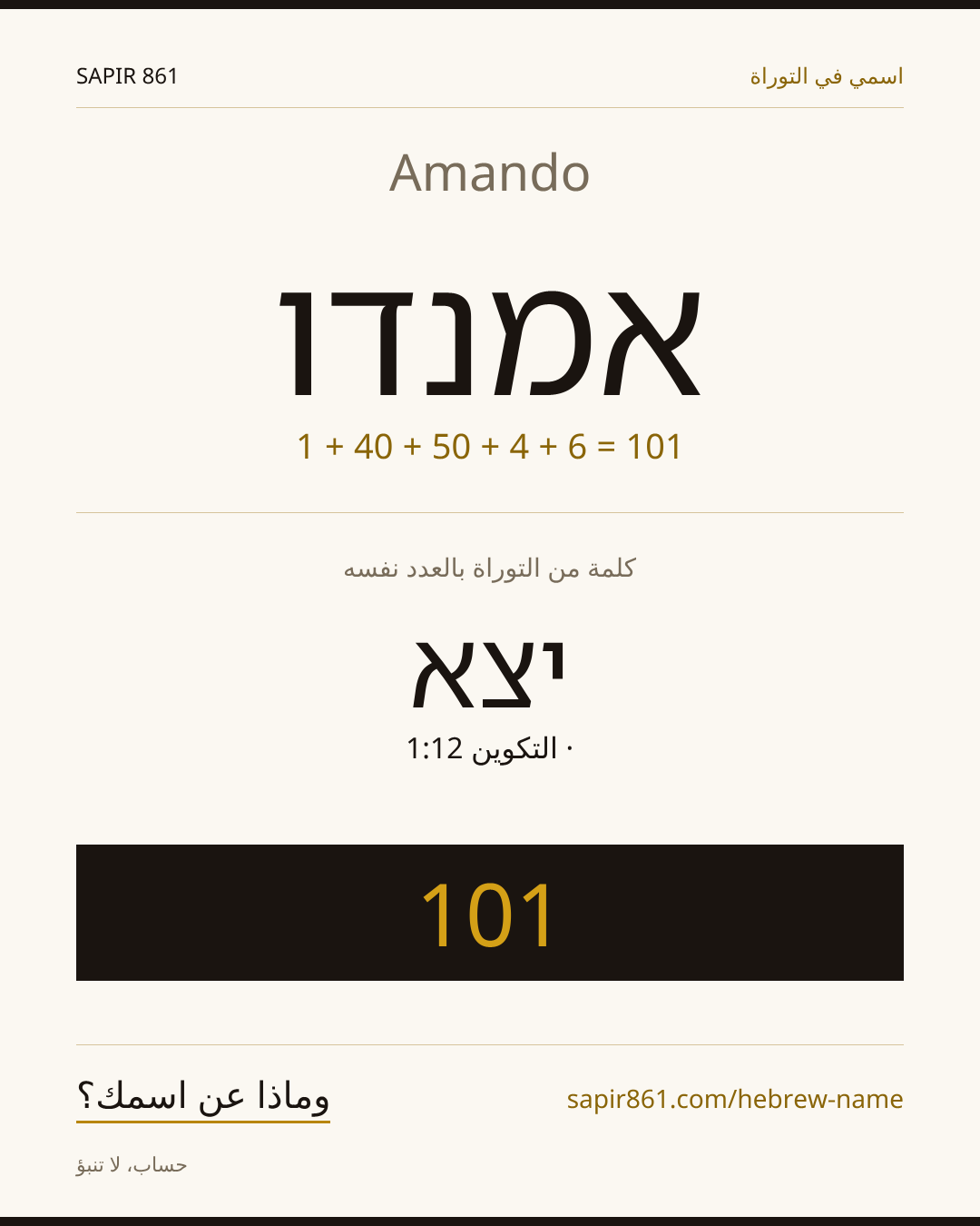 Amando — אמנדו