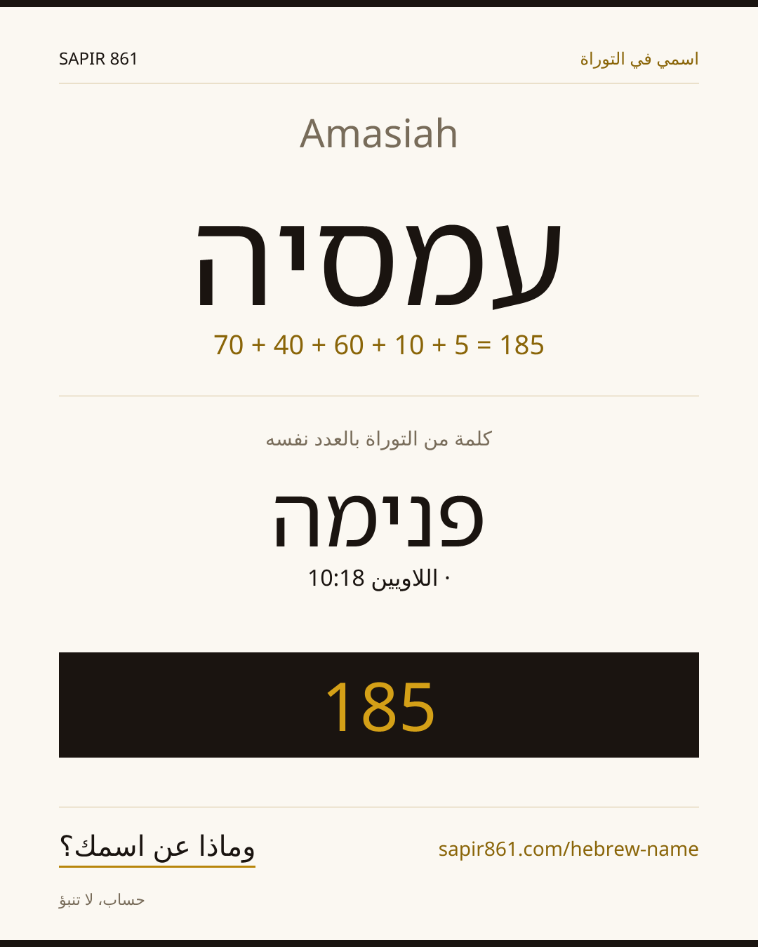 Amasiah — עמסיה