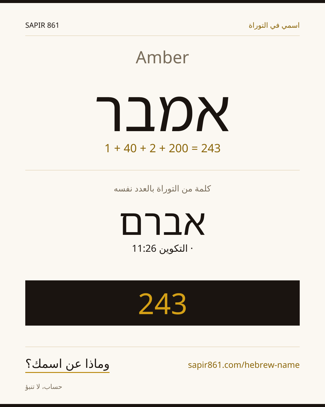 Amber — אמבר
