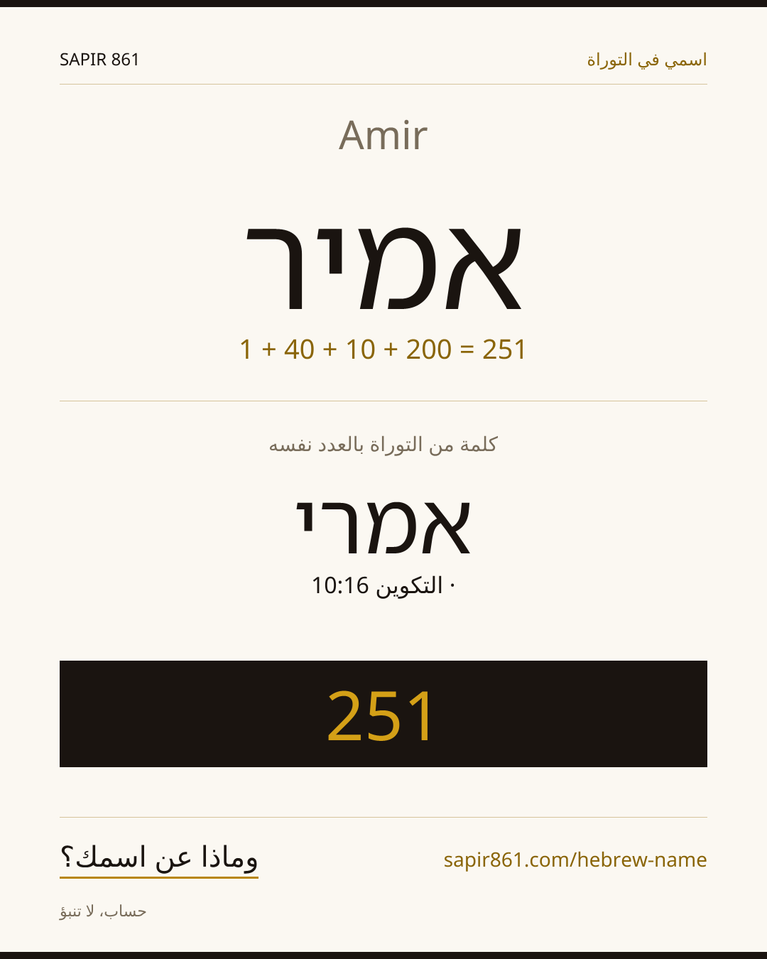 Amir — אמיר