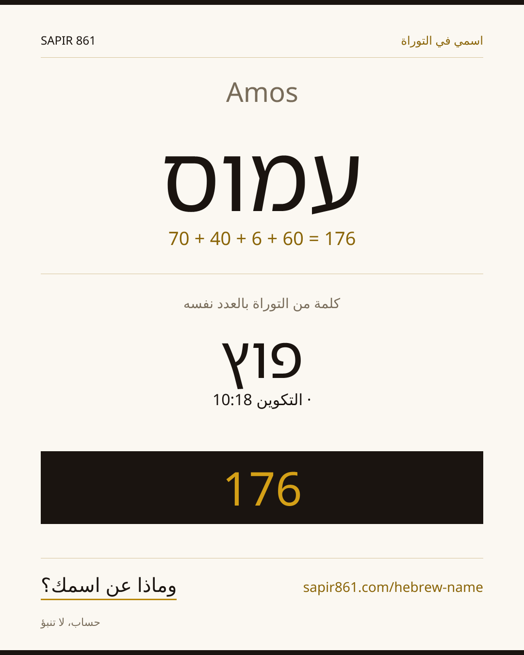 Amos — עמוס
