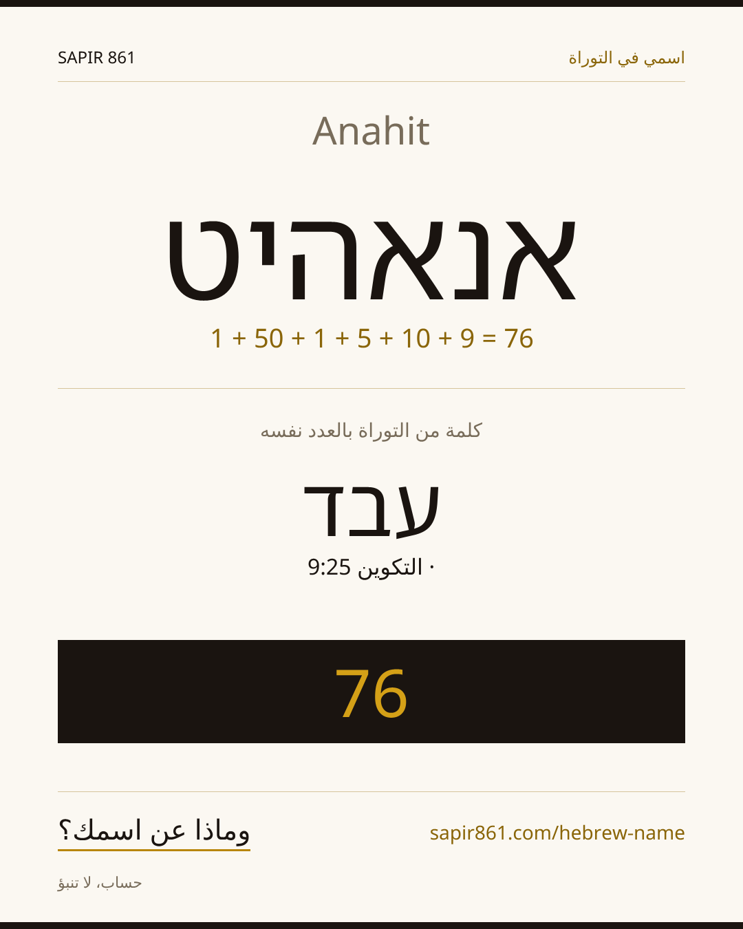 Anahit — אנאהיט