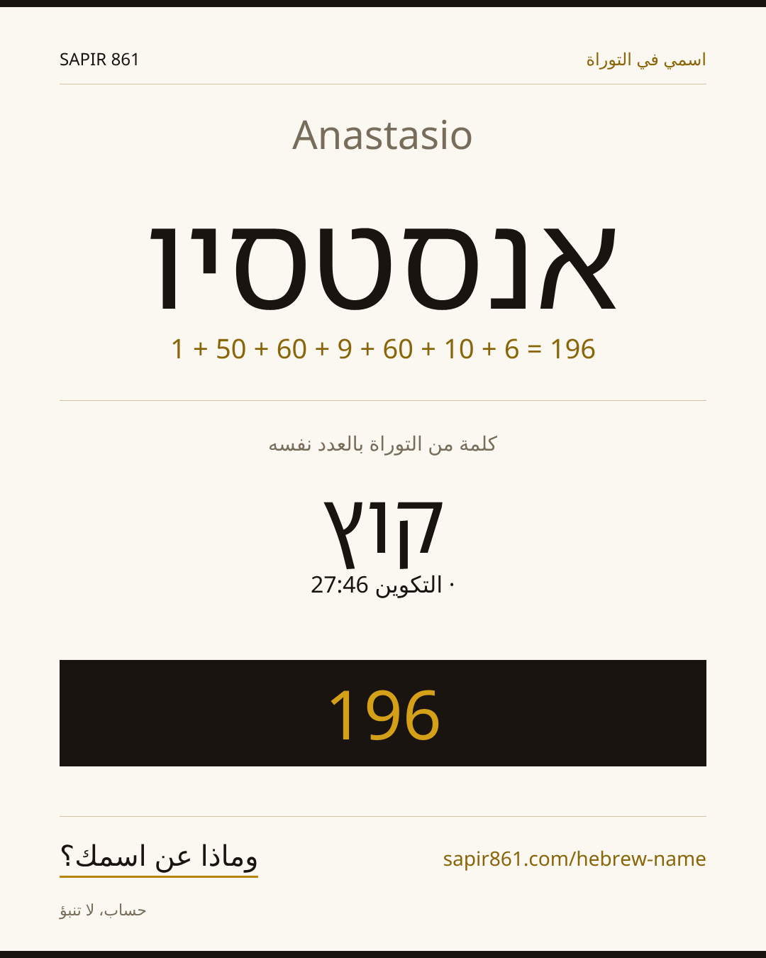 Anastasio — אנסטסיו