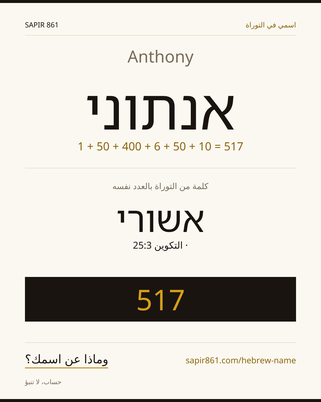Anthony — אנתוני