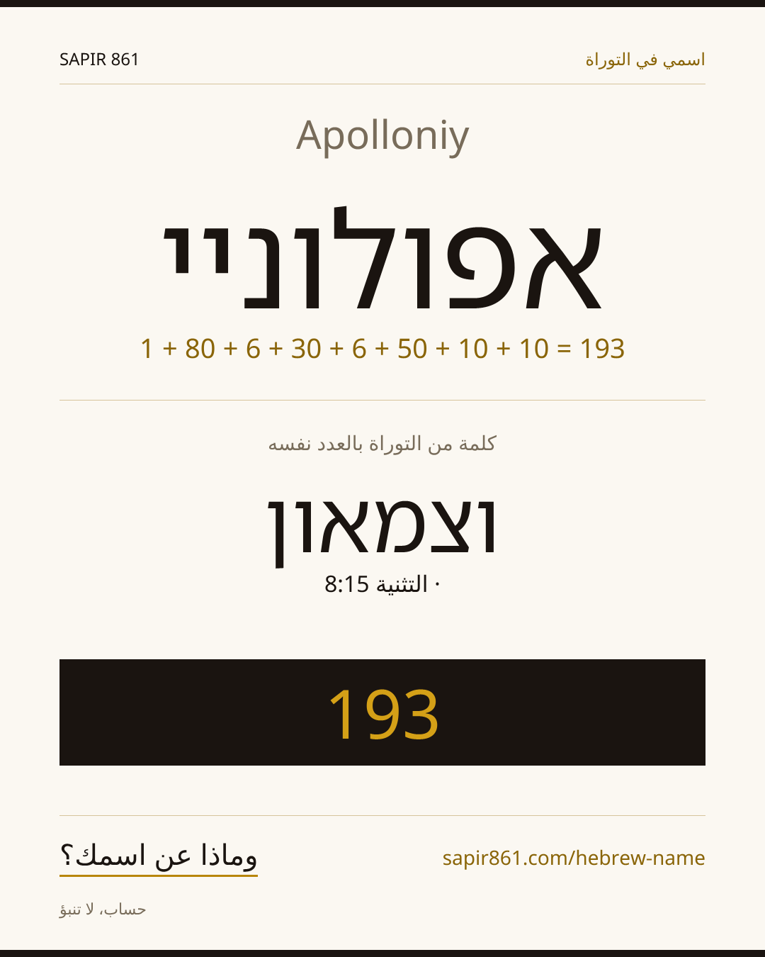 Apolloniy — אפולוניי