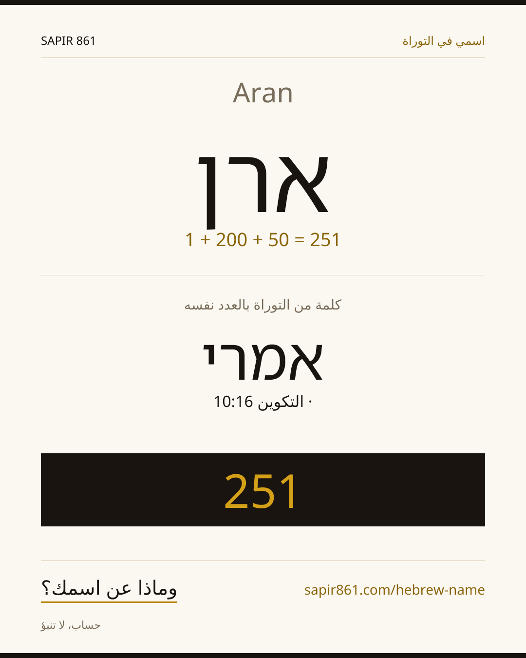 Aran — ארן
