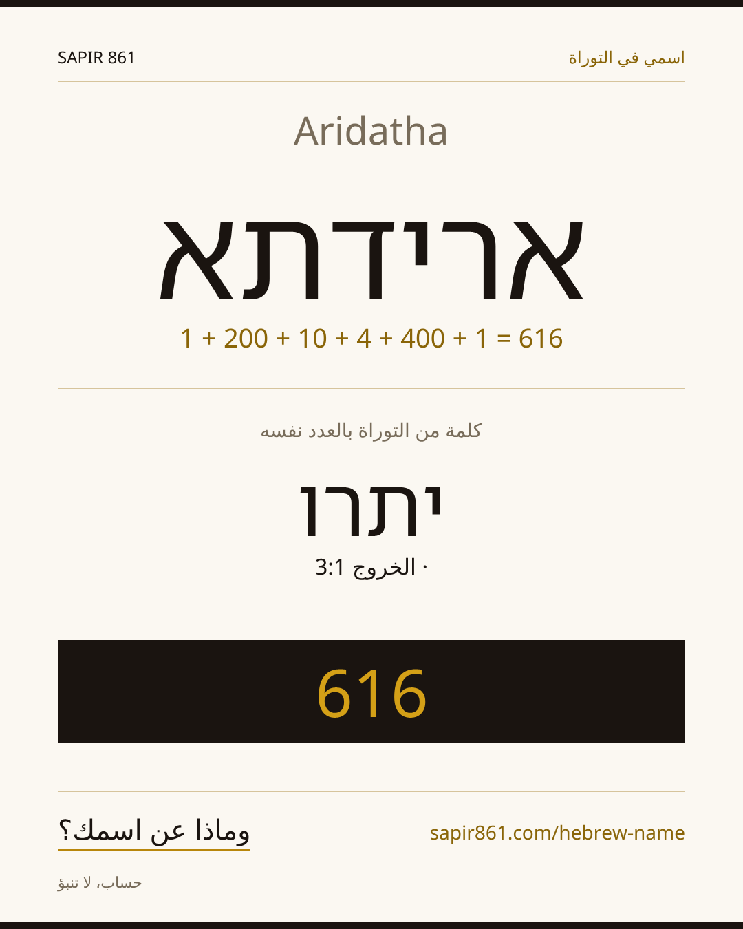 Aridatha — ארידתא