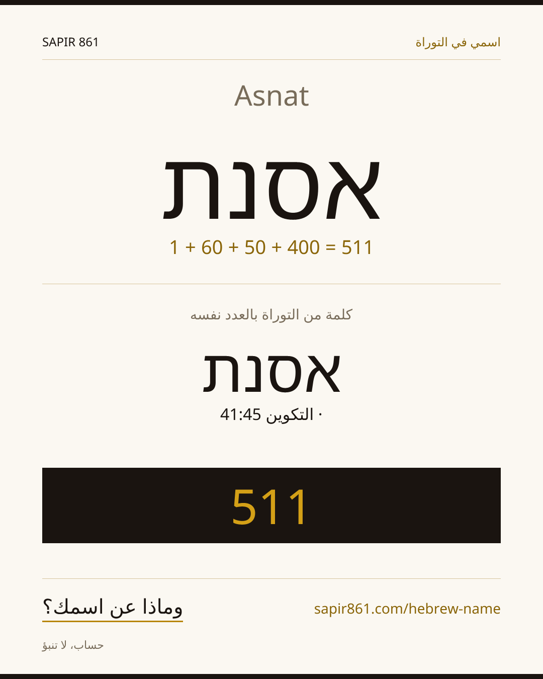 Asnat — אסנת