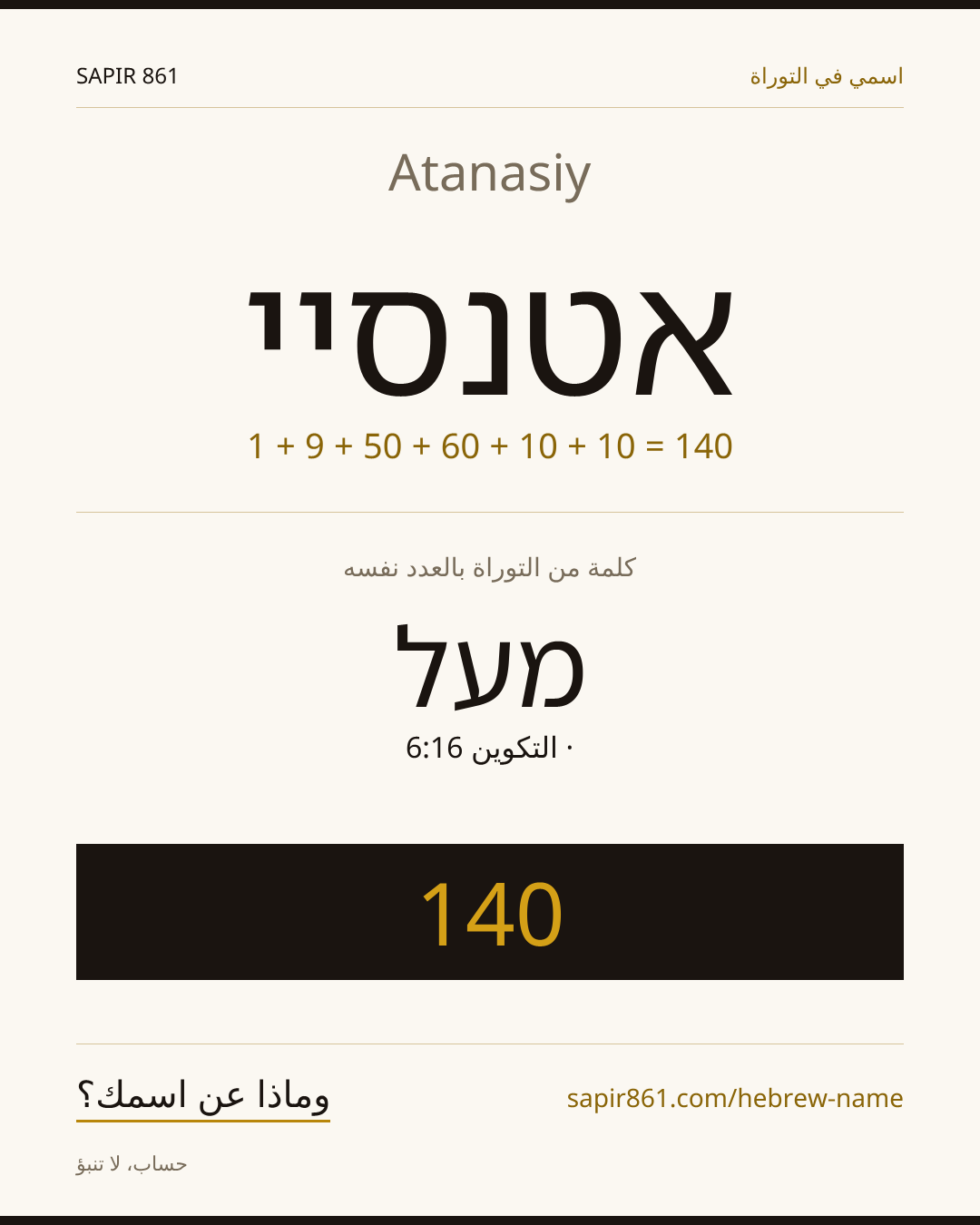 Atanasiy — אטנסיי