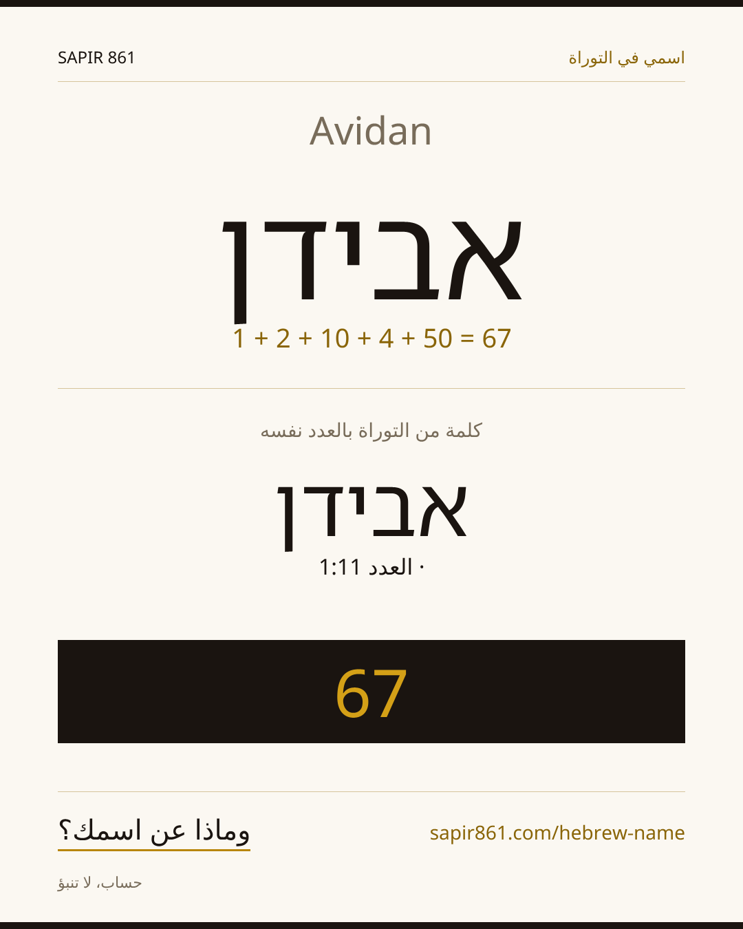 Avidan — אבידן