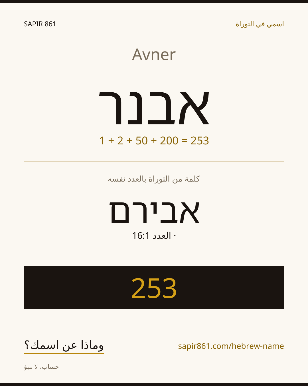 Avner — אבנר