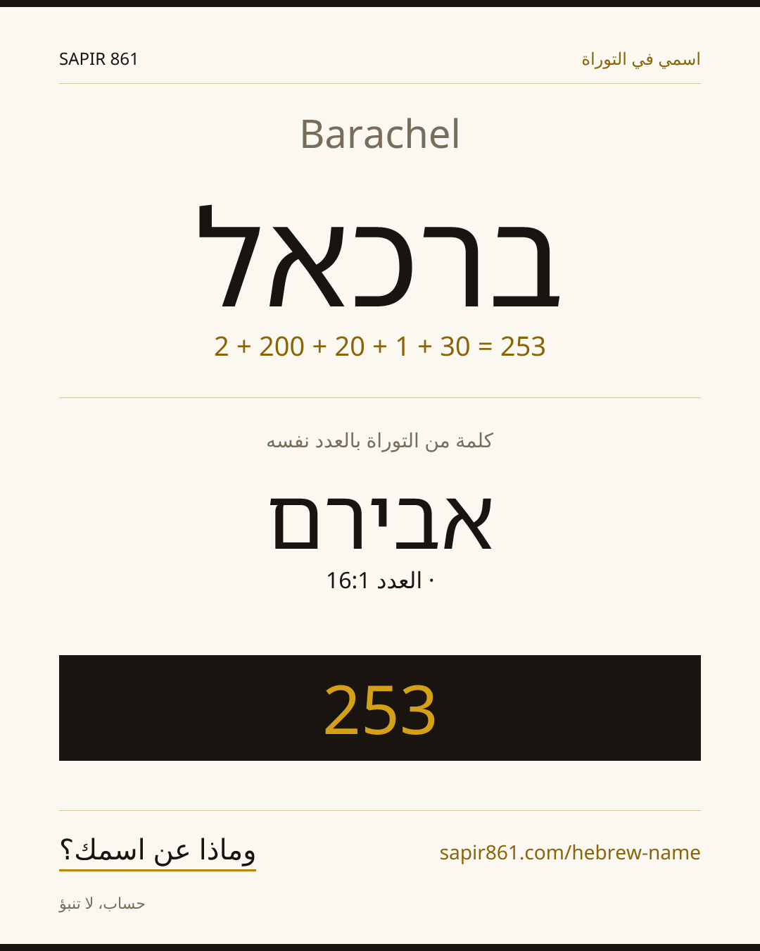 Barachel — ברכאל