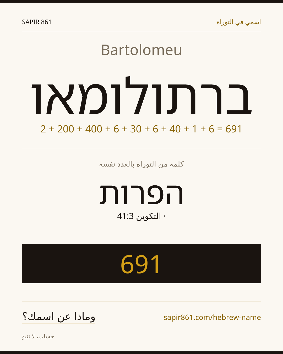 Bartolomeu — ברתולומאו