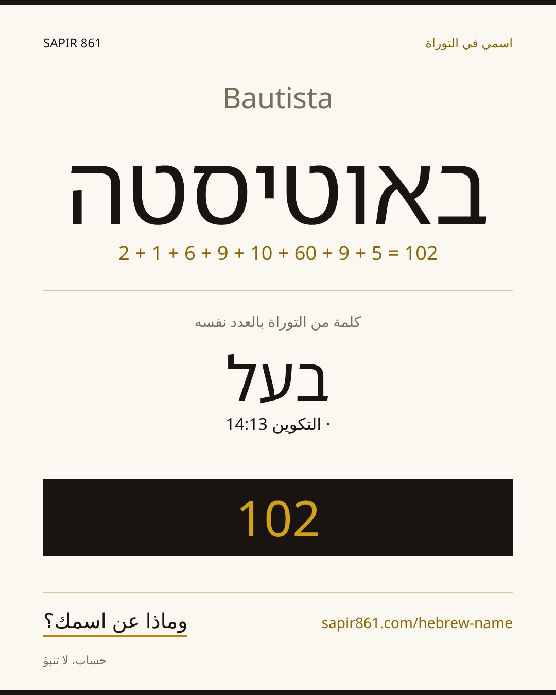 Bautista — באוטיסטה