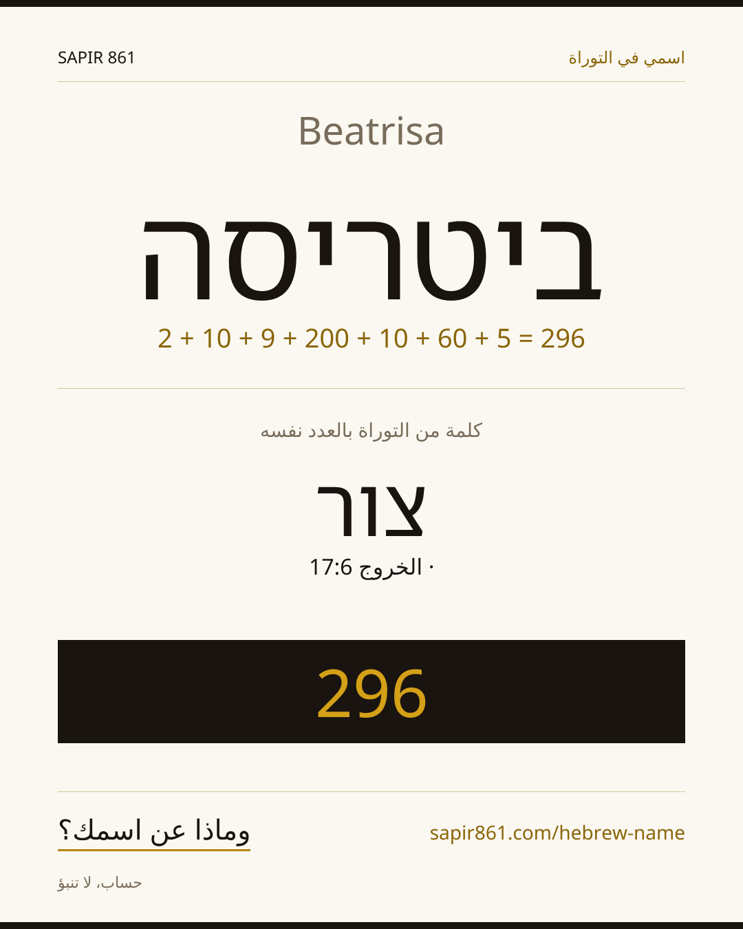 Beatrisa — ביטריסה