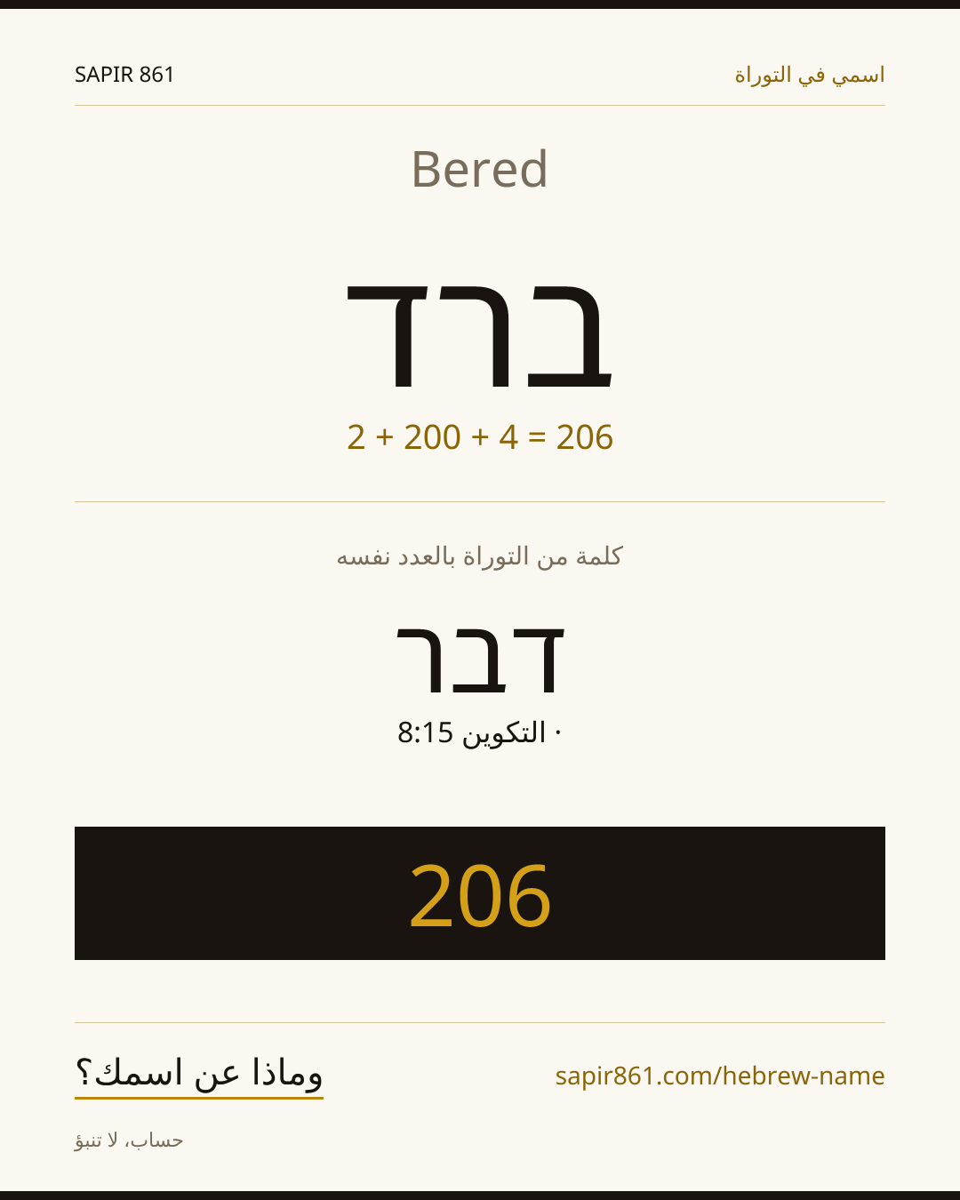 Bered — ברד