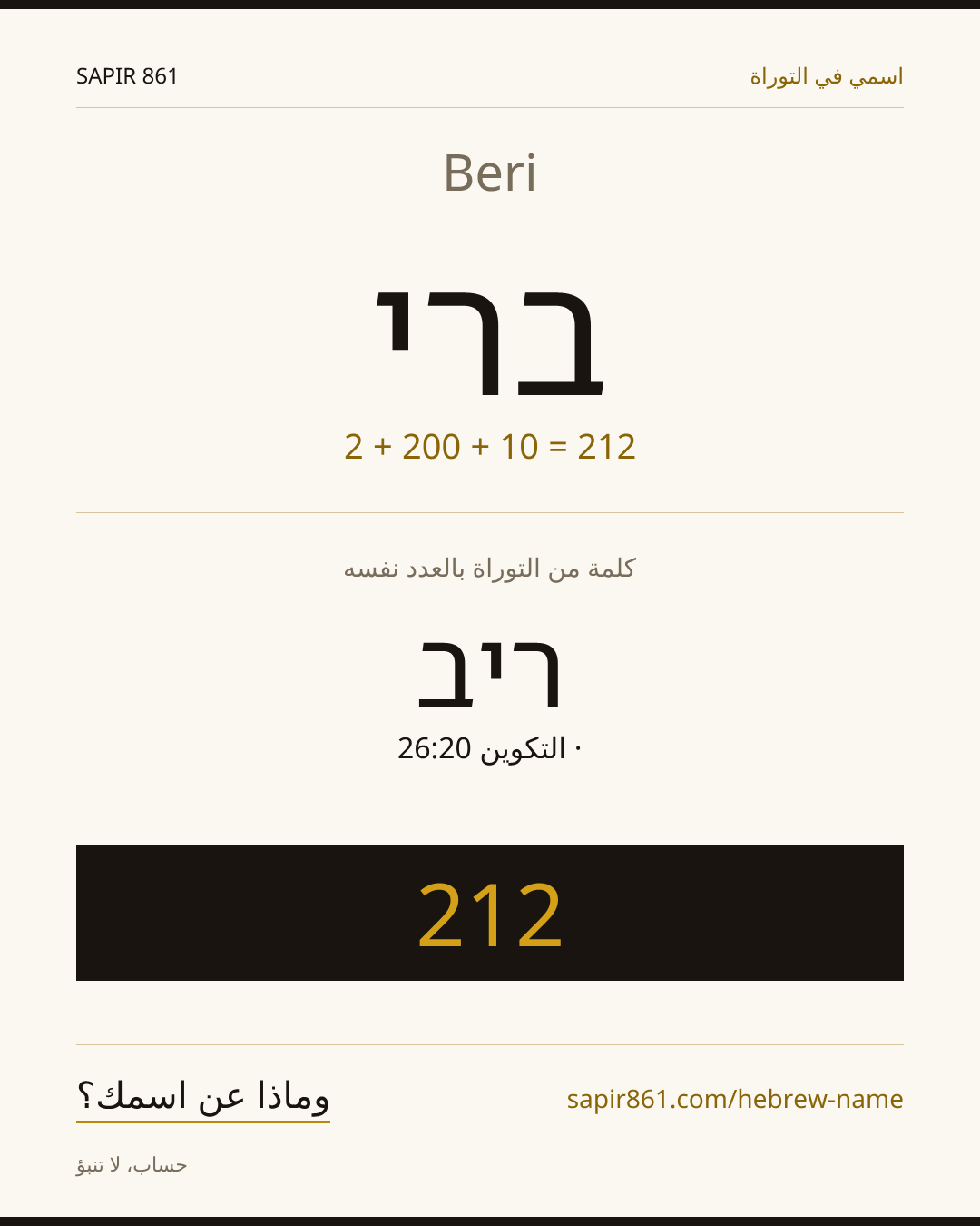 Beri — ברי