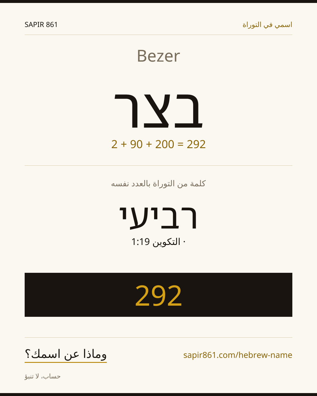 Bezer — בצר