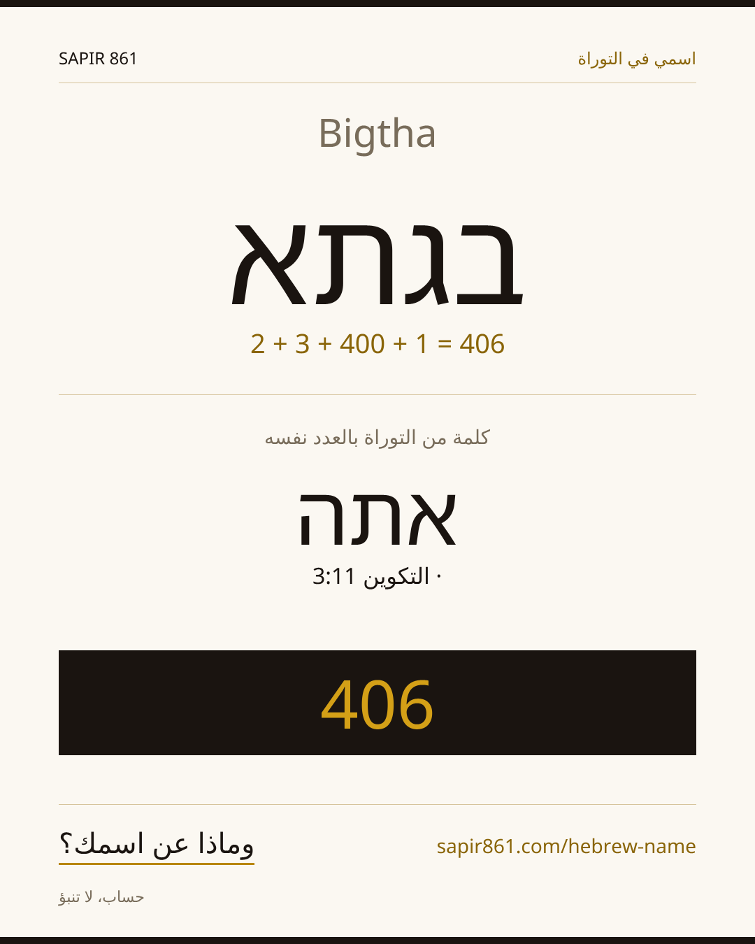 Bigtha — בגתא