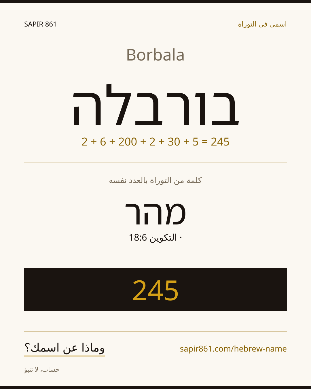 Borbala — בורבלה