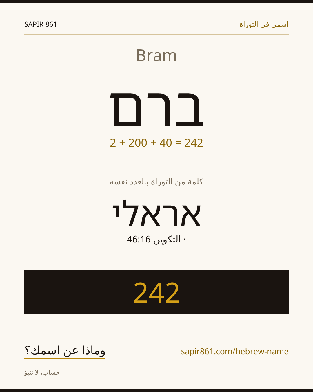 Bram — ברם