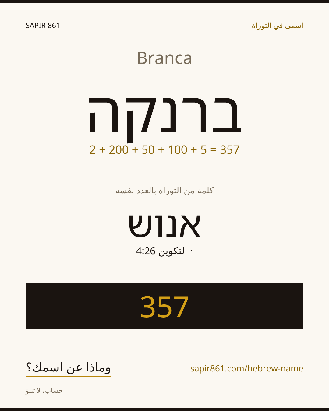 Branca — ברנקה