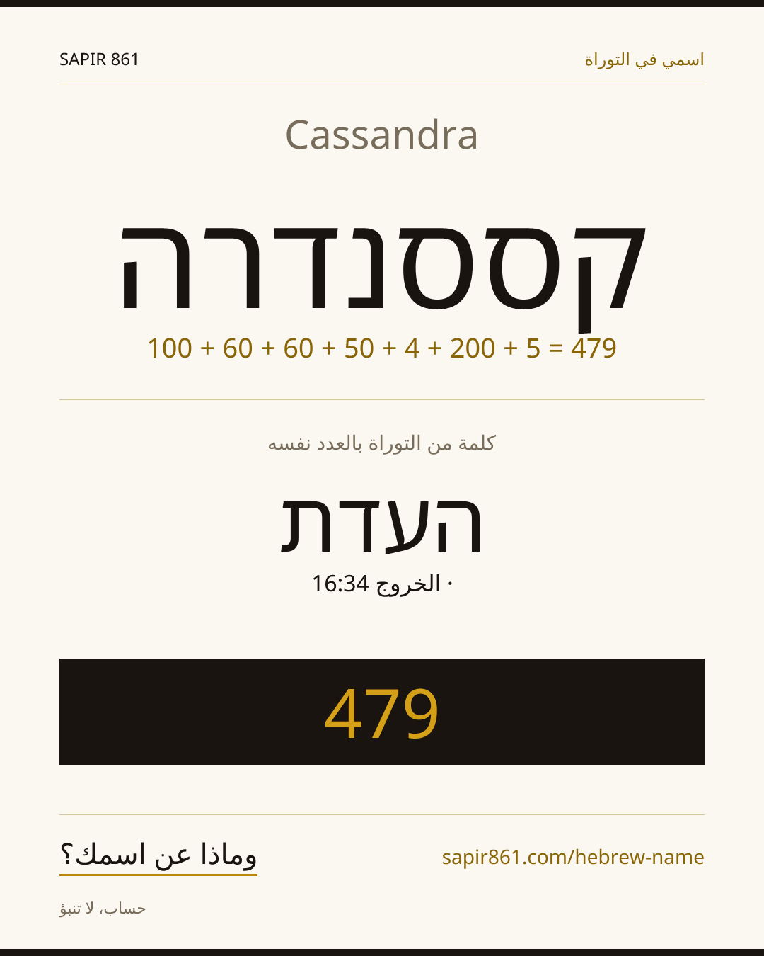 Cassandra — קססנדרה