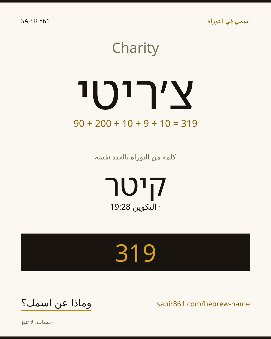 Charity — צ׳ריטי