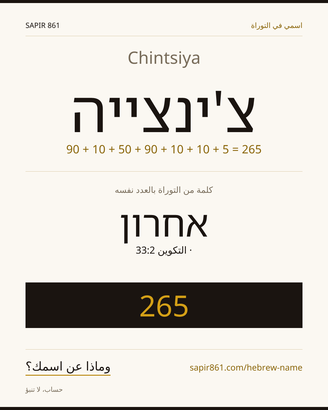 Chintsiya — צ'ינצייה