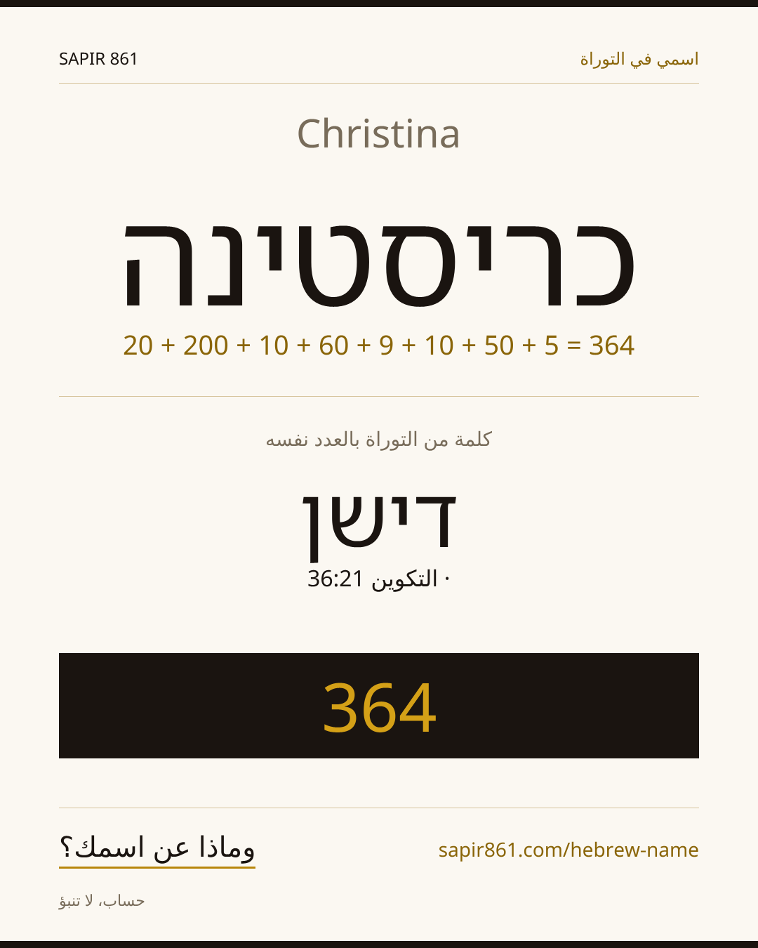 Christina — כריסטינה