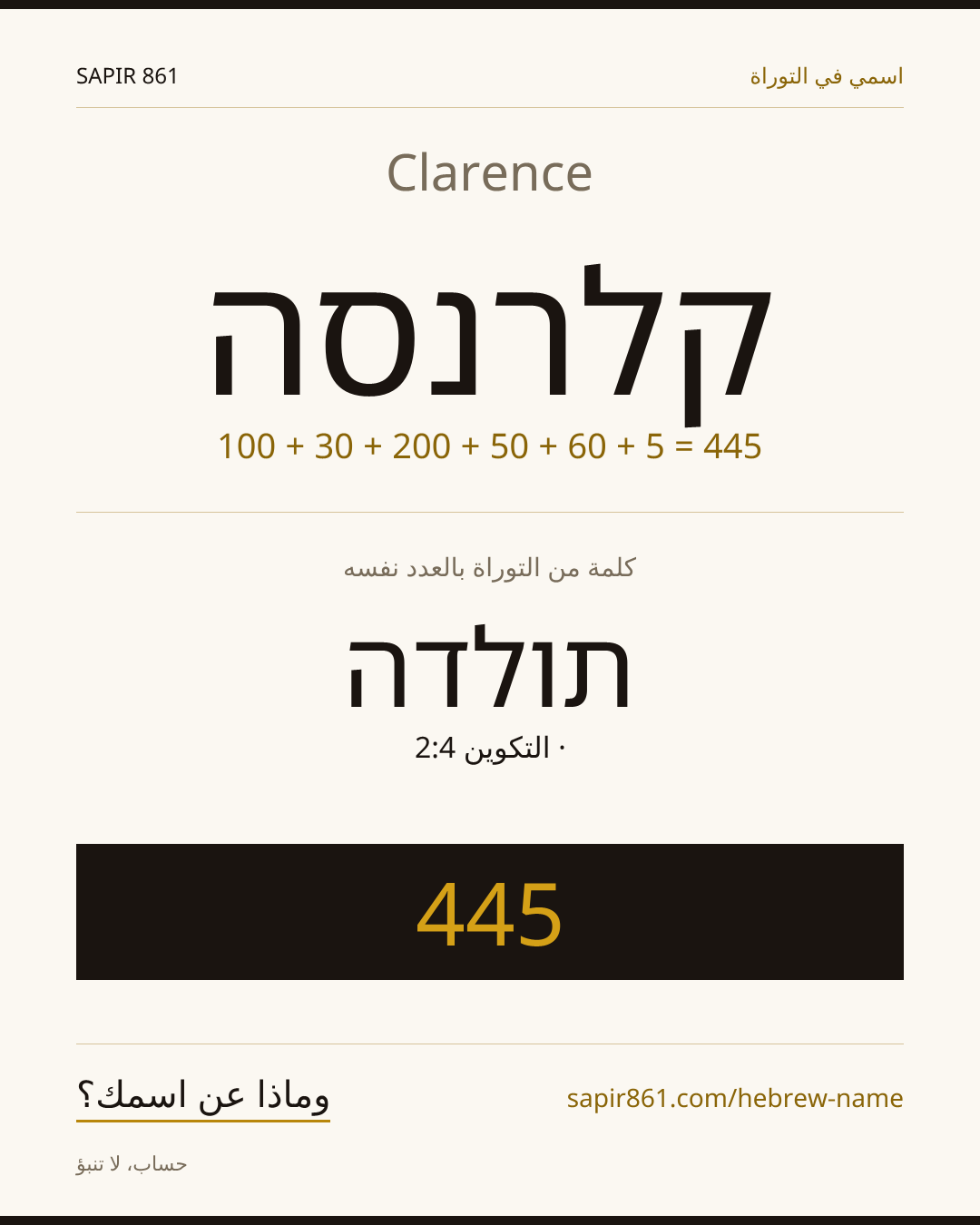 Clarence — קלרנסה