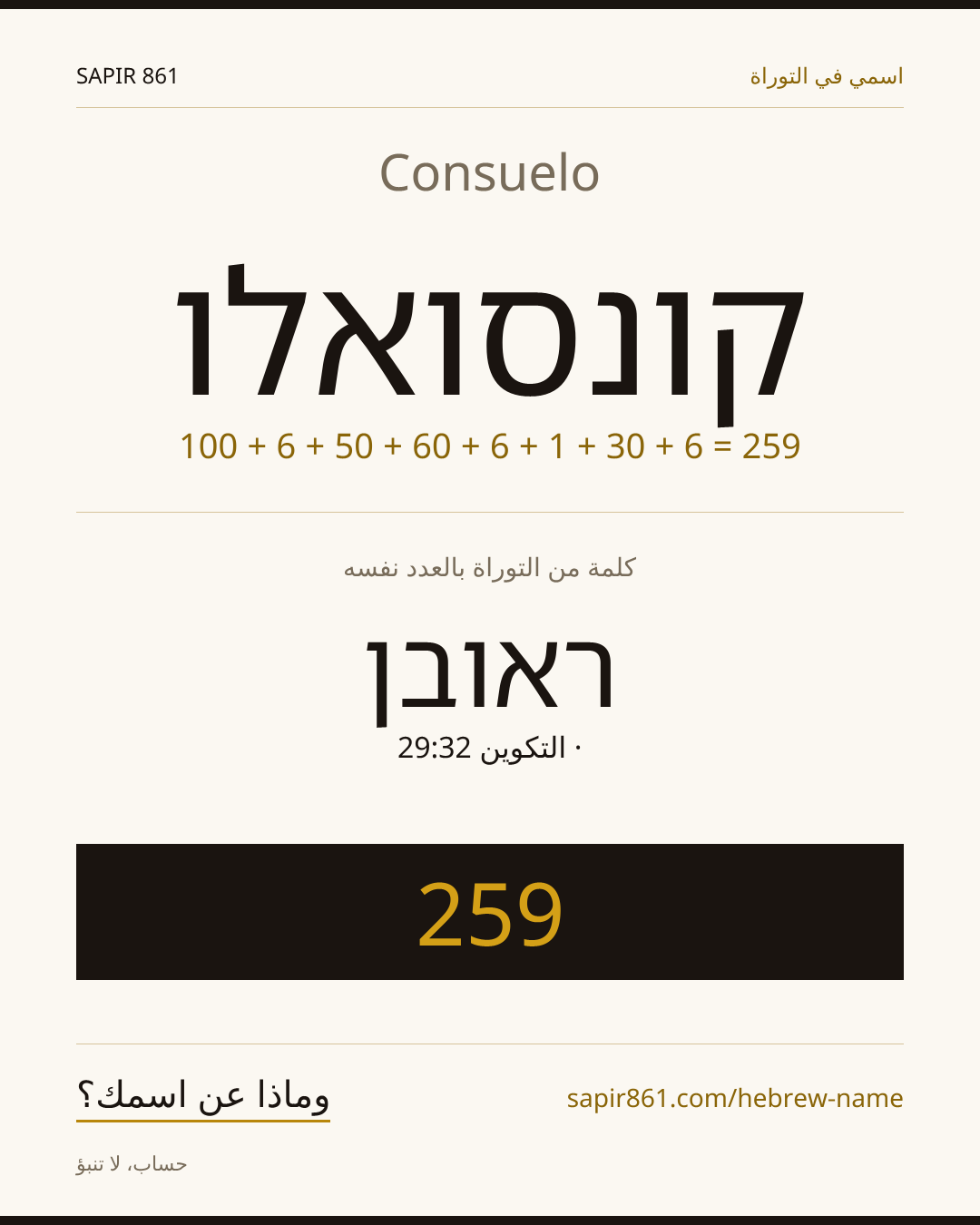 Consuelo — קונסואלו