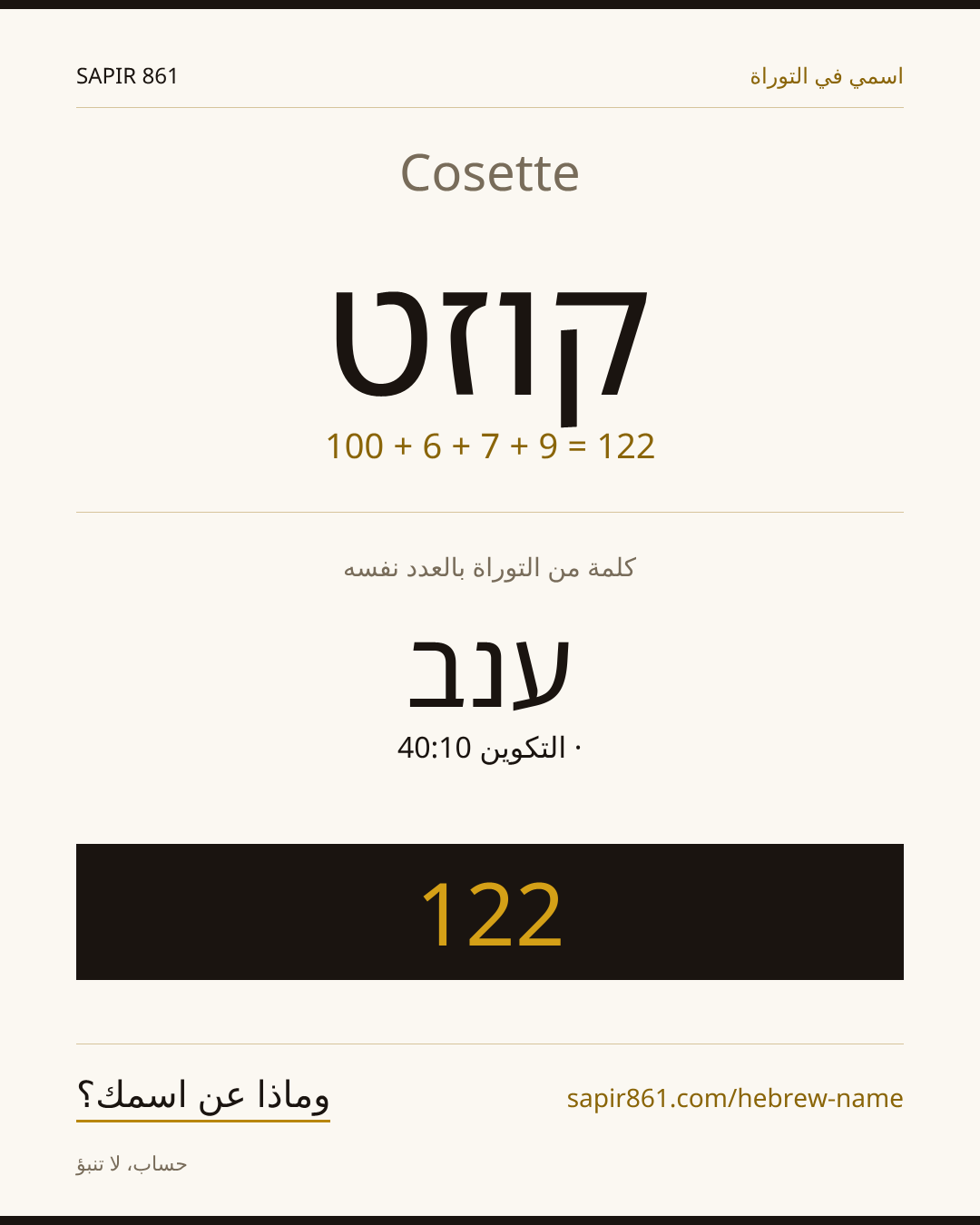 Cosette — קוזט