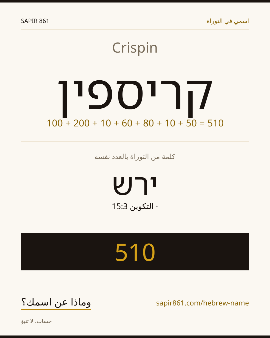 Crispin — קריספין
