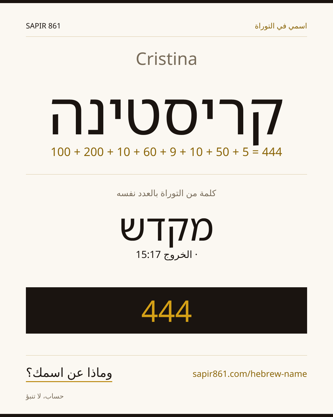 Cristina — קריסטינה