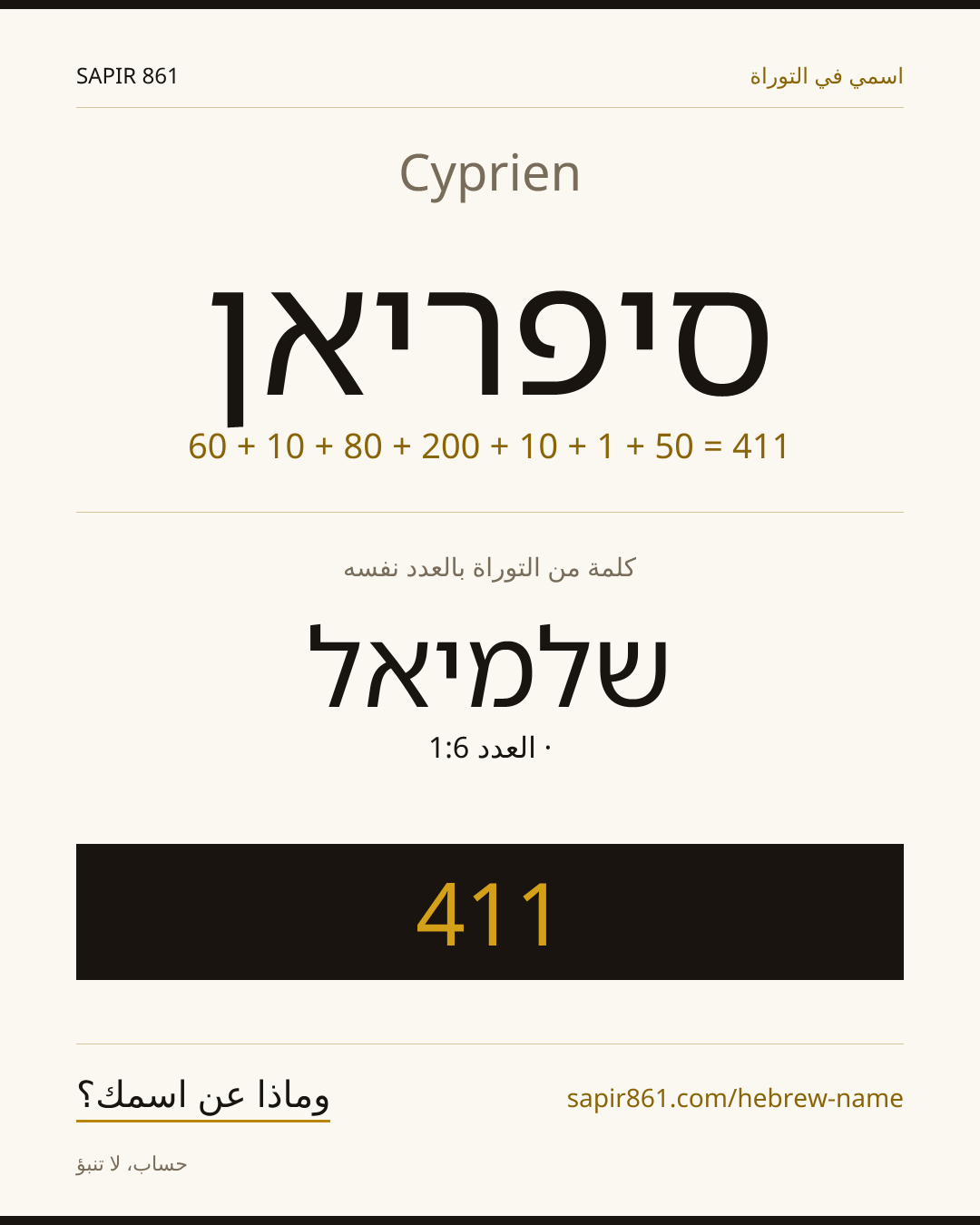 Cyprien — סיפריאן